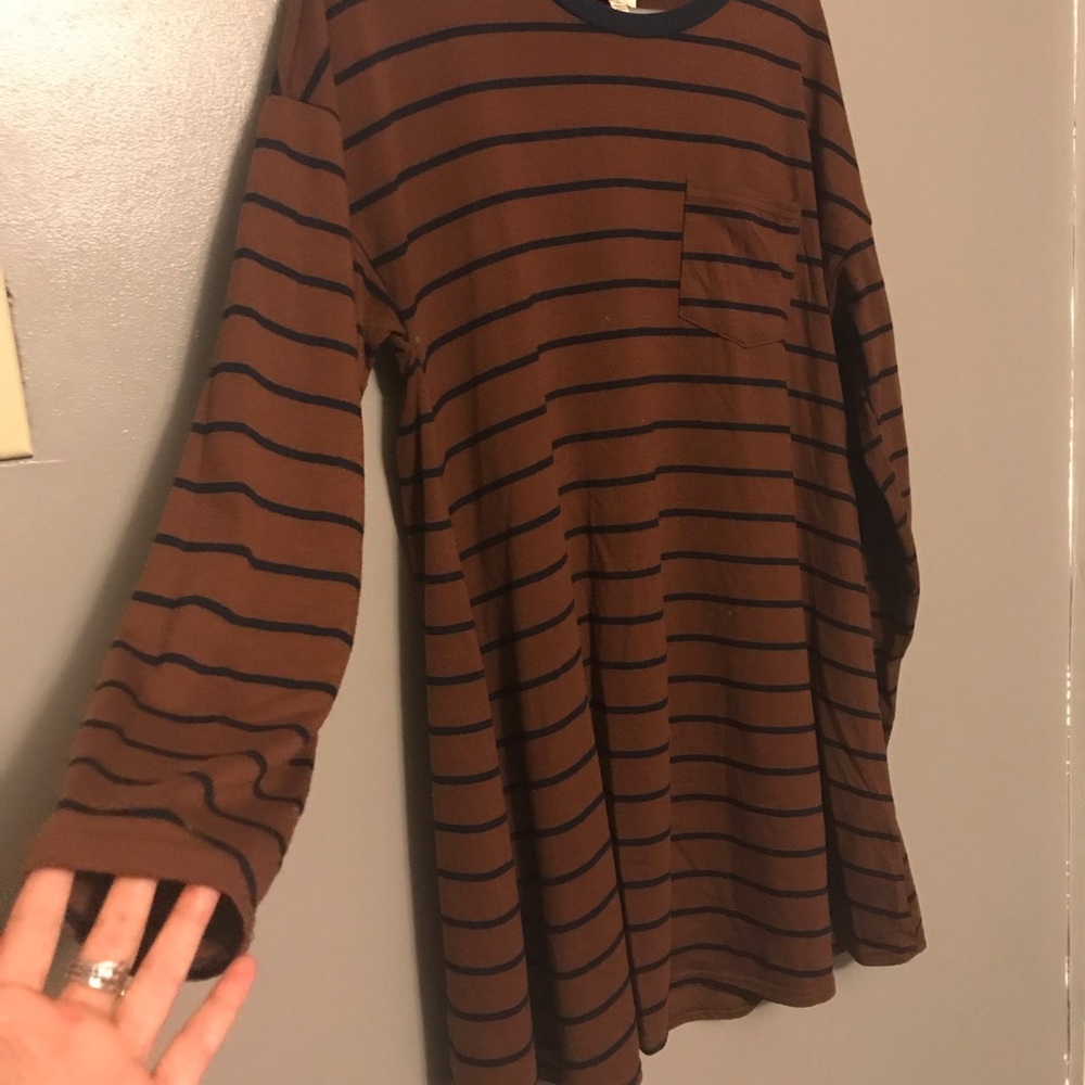 Striped dress.